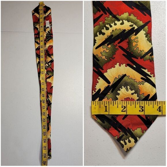Greatful Dead Back Drop First Set Vintage 90's Silk Necktie Men's Tie - Picture 10 of 10